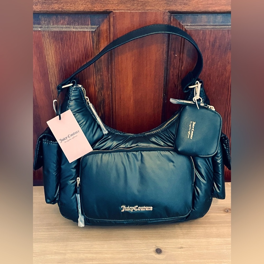 Juicy Couture Black Puffer Shoulder Bag